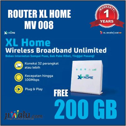 Dijual Modem Router XL GO HOME Wifi Movimax Free Kuota 200GB  Berkualitas