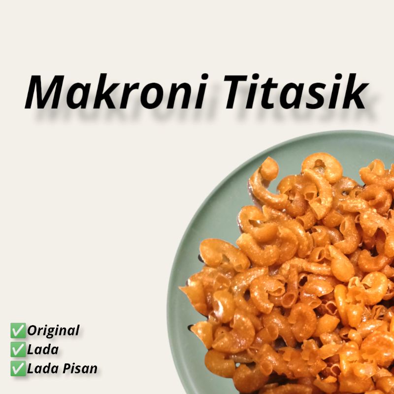 

Makroni titasik makaroni gurih pedas cemilan snack macaroni kering bukan ngehe