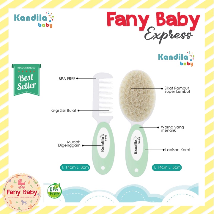 KANDILA COMB AND BRUSH / KDL- 009 (SISIR BAYI RANDOM)