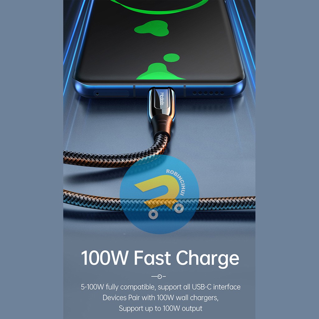 MCDODO Kabel Type C, Usb C to Usb C 100W Power Delivery (PD) fast charging ORIGINAL