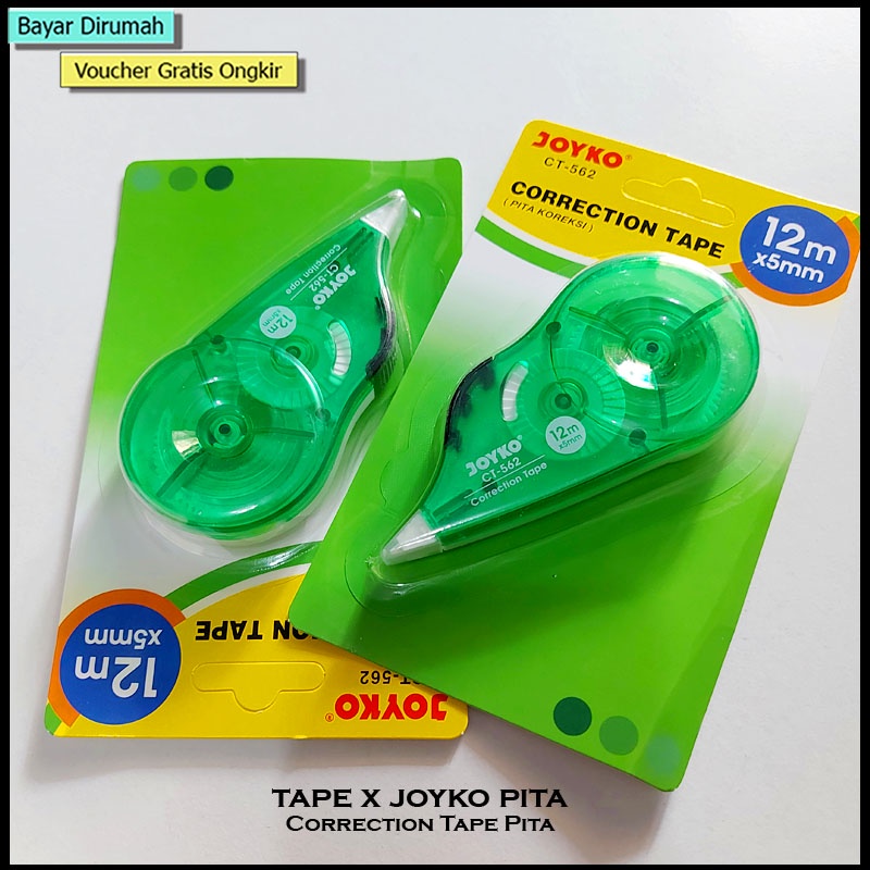 [PCS] CORRECTION TAPE / TIPE X PITA KOREKSI JOYKO 12 M