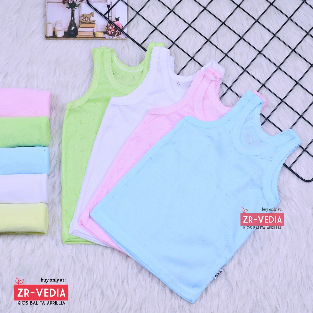 (ISI 6 - 12 PC) Singlet Anak uk 5-7 Tahun / SNI Singlet Merk Zed Kids Kaos Dalam Anak Pakaian Kutang Adem