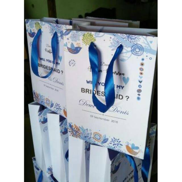 

Paperbag Custom Design tali pita SVN124