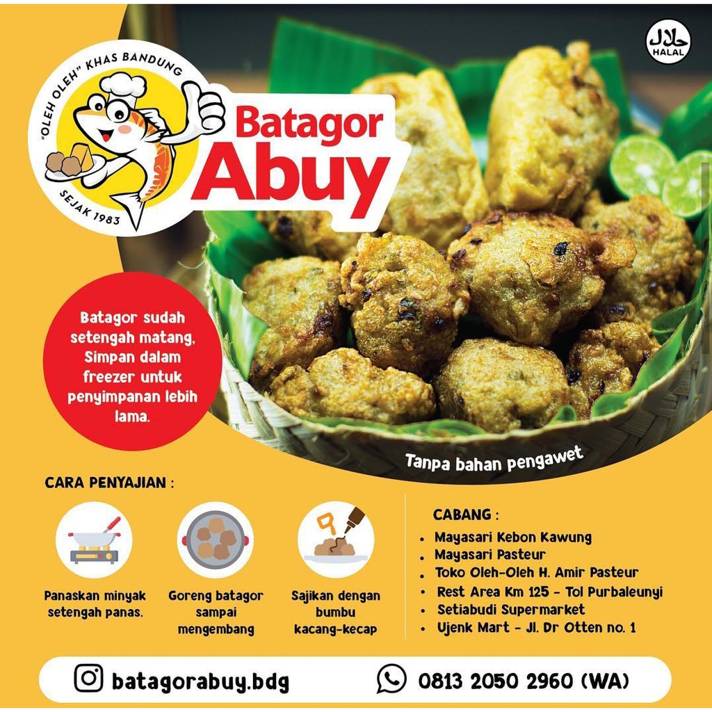 

Batagor Abuy Asli Bandung isi 10 pcs
