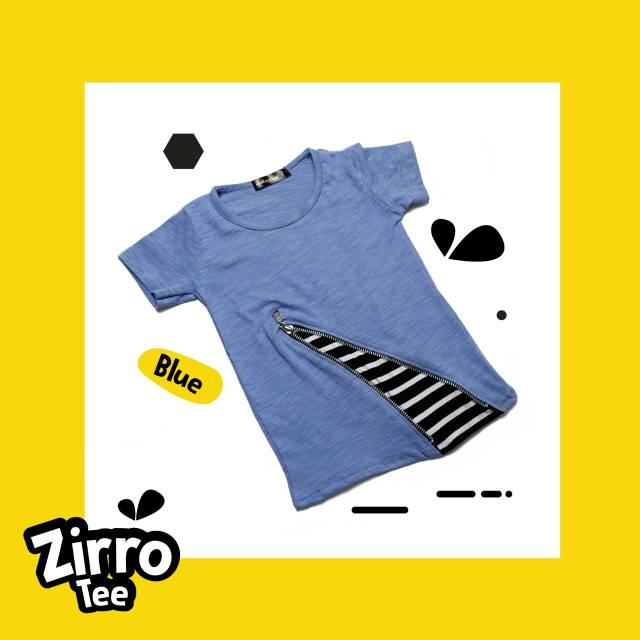 Kaos Atasan Anak Laki Salur Zirro Tee Blue