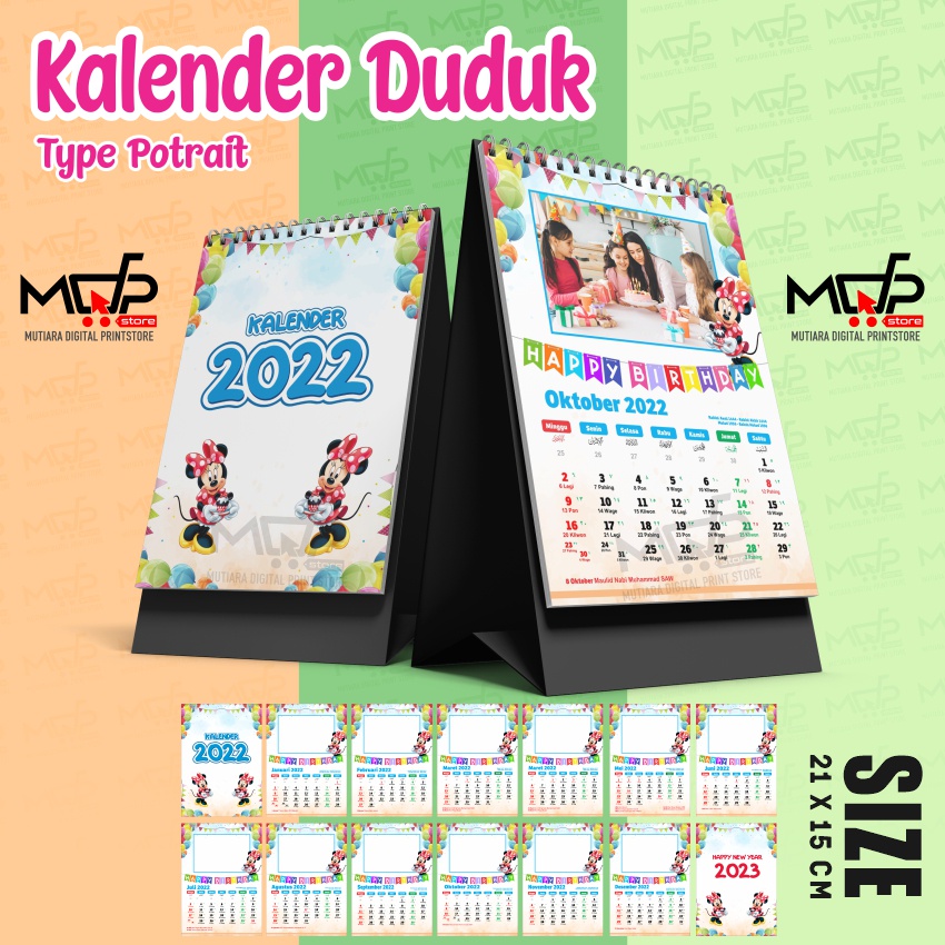 

KALENDER MEJA 2023 A5 CUSTOM PORTRAIT KALENDER DUDUK FOTO / COMPANY MDPRINTSTORE