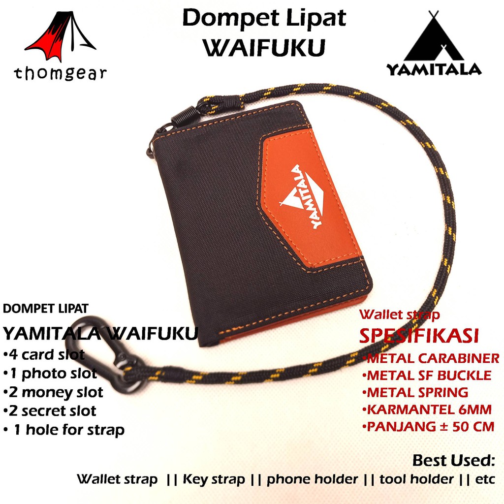 Dompet Outdoor Yamitala Waifuku Dompet Lipat Bahan Cordura Original Yamitala Thomgear