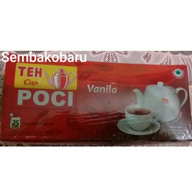 

Teh Cap Poci Vanila (Teh Celup) 50gr isi 25 Kantong