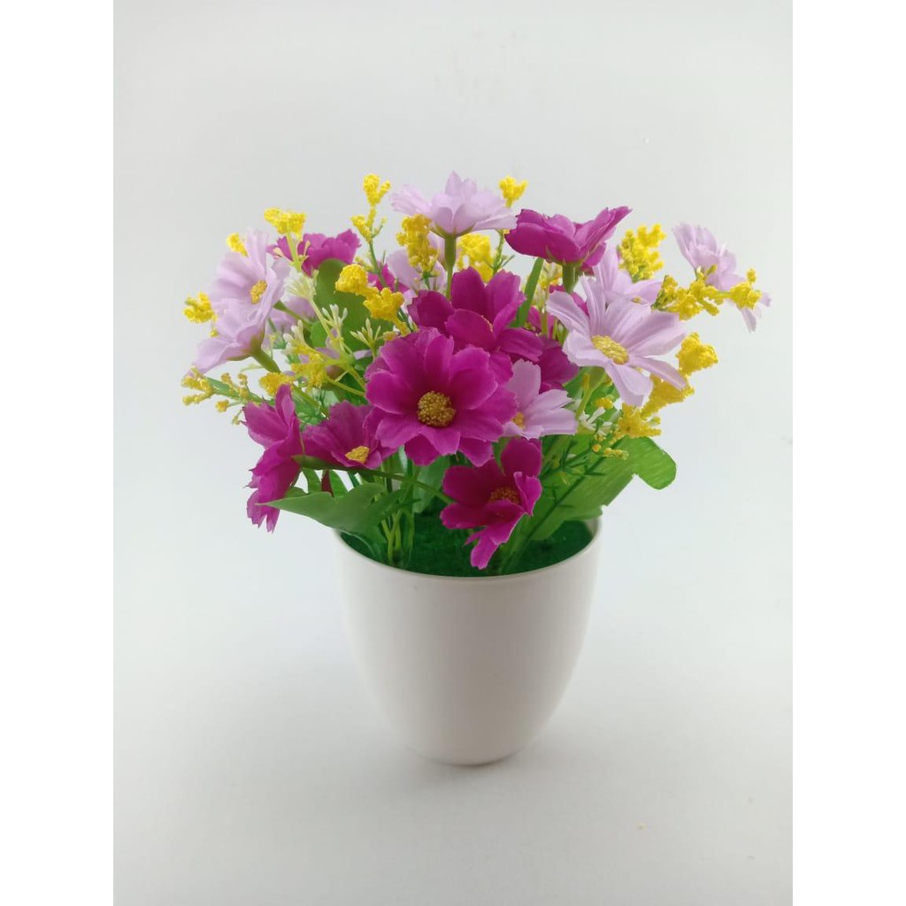 COD BUNGA DAISY  BUNGA PLASTIK BUNGA ARTIFISIAL BUNGA PAJANGAN IMITASI TANAMAN  HIAS PLASTIK  BP8801-UNGU MUDA