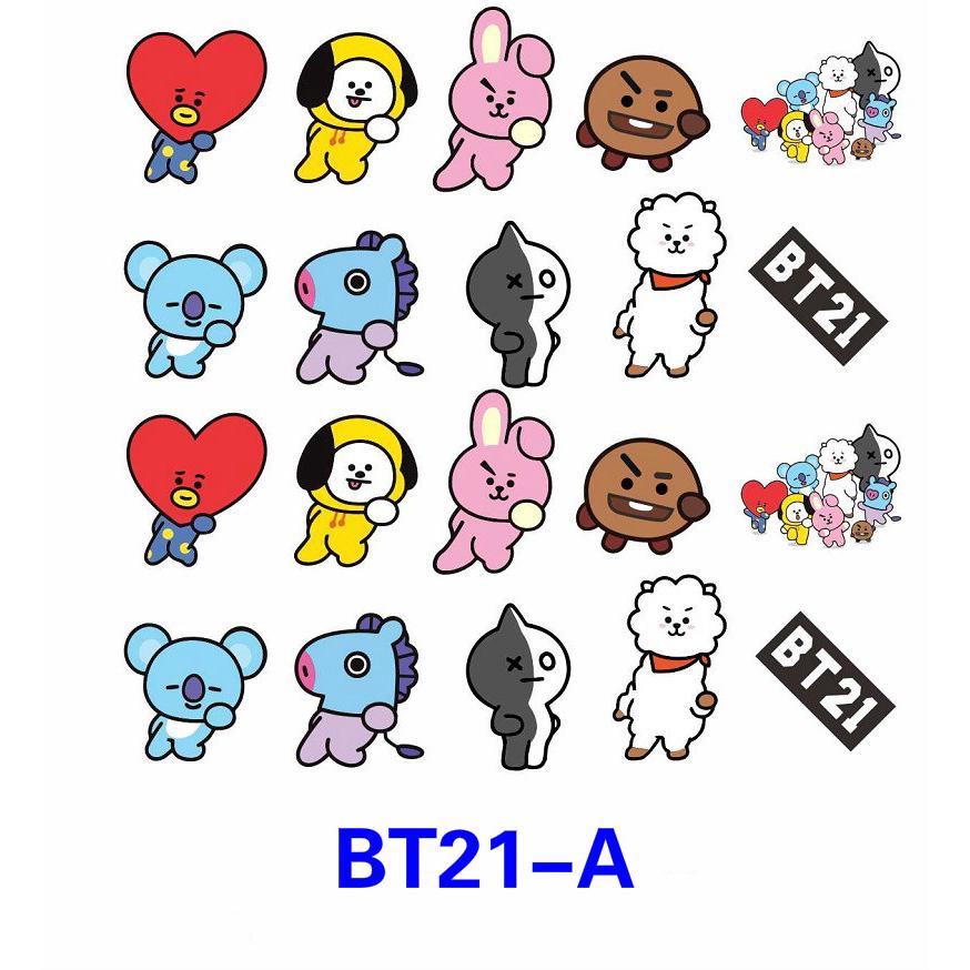  Bayar Di Tempat Stiker  Kpop BTS  bt21 Kartun  3D untuk 