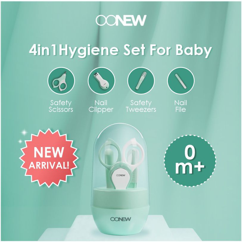 Oonew 4in1 Hygiene Set for Baby/Nail set TB-2027/Gunting Kuku Bayi