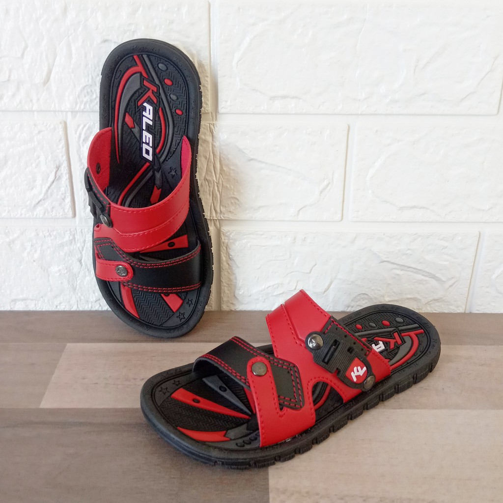 Kaleo Sandal Slop Anak Size 28 - 32 Sendal Cowok Casual Laki Laki Kecil KLO 26 Kulit Sintetis