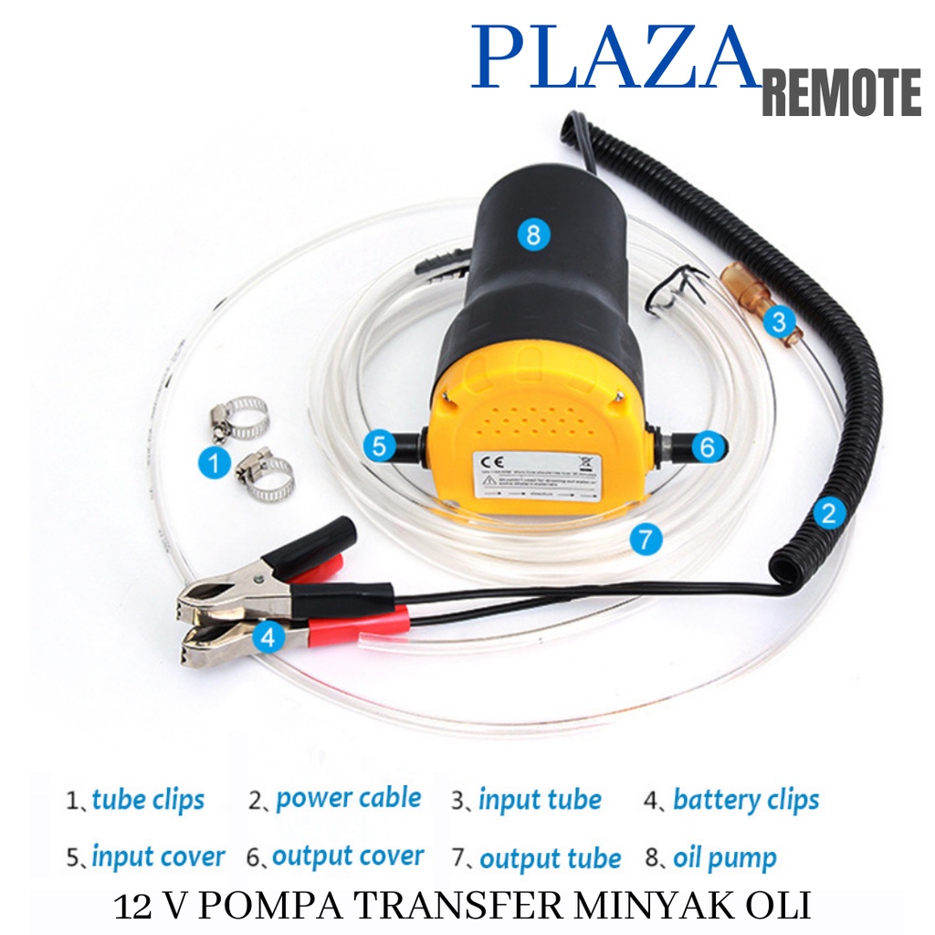 12V MESIN POMPA SEDOT TRANFER EXTRAKTOR MINYAK OLI ELEKTRIK OIL PUMP