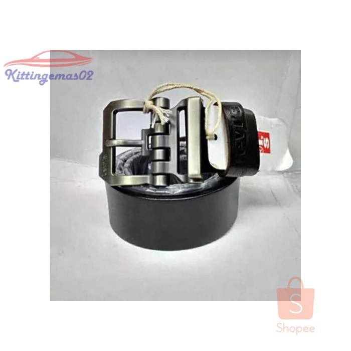 IKAT PINGGANG PRIA GESPER SABUK KTG2I1106 KULIT KEPALA ROBOT LEVIS 3635A091 BLACK