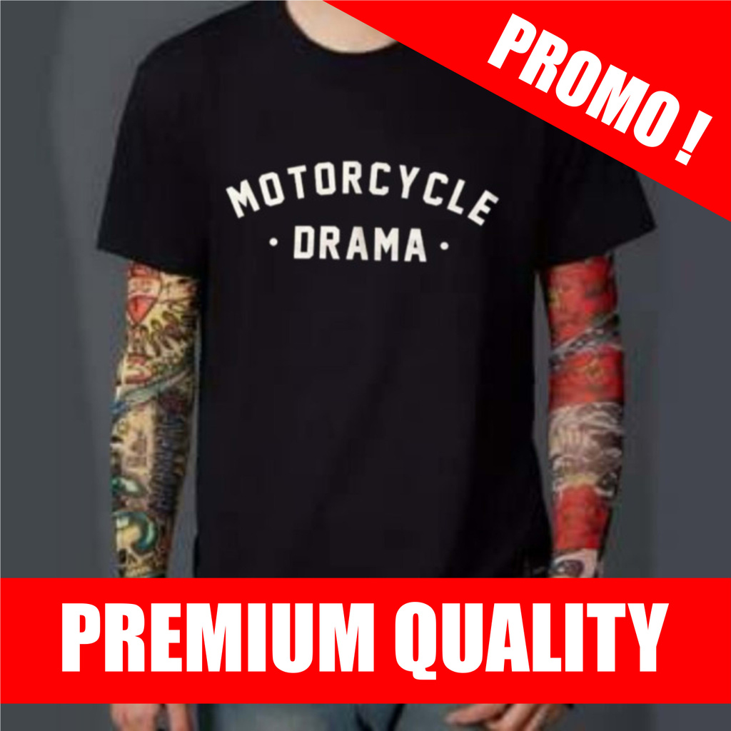 TERBATAS  kaos baju fashion motorcycle drama Kaos T-shirt T Shirt Baju Distro Pria Wanita Murah