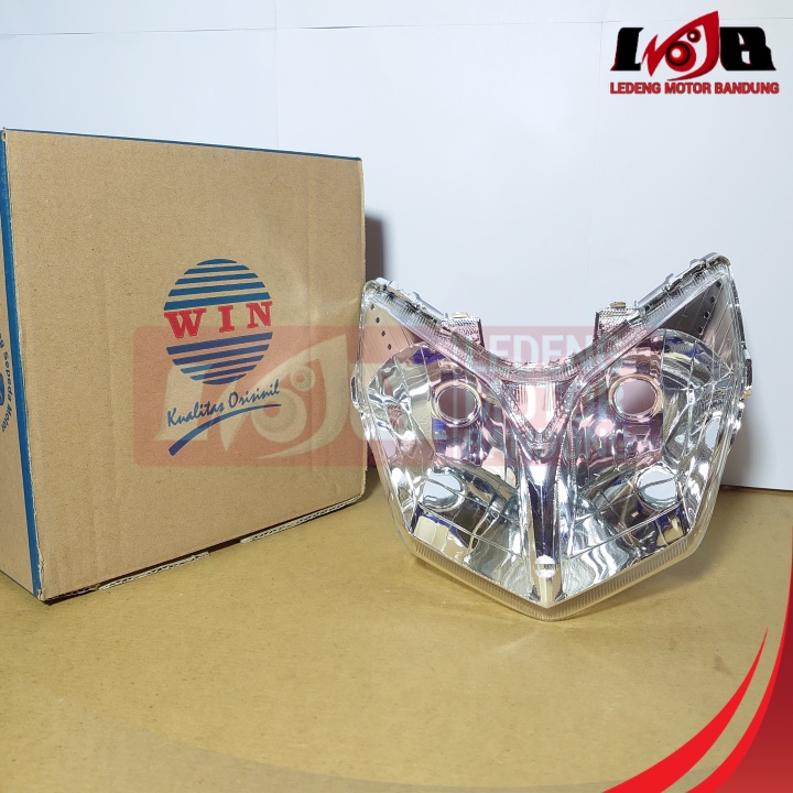 Reflektor 2 Lampu Headlamp Supra-X 125 Lokal