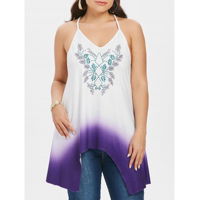 Plus Size Ombre Slip Tank Top