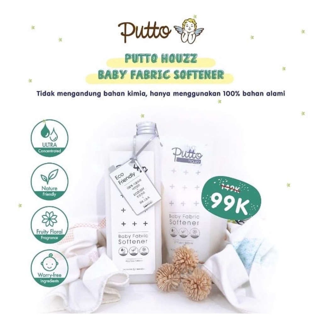 Castle - Putto houzz Baby Fabric Softener - Pelembut Pakaian Bayi - Pewangi Pakaian Bayi - Detergen Puttohouzz