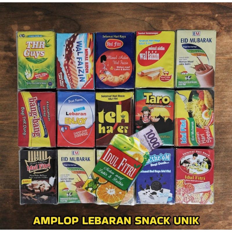 

Amplop Lebaran SNACK isi 10 Glossy Ramadhan Idul Fitri Karakter Kartun