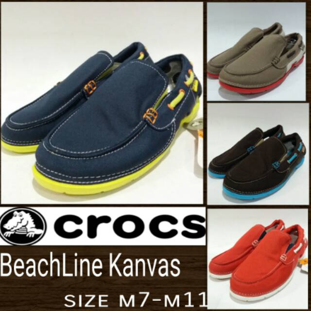 Sepatu Crocs Beachline kanvas sepatu slipon murah cowok