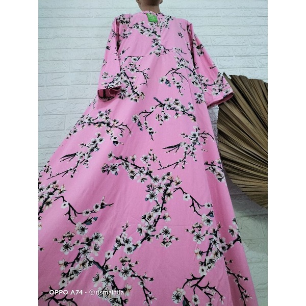 Gamis Hyget Jumbo Sultan Gracia Sabina Gamis Jumbo Termurah-Hyget Sakura Pink