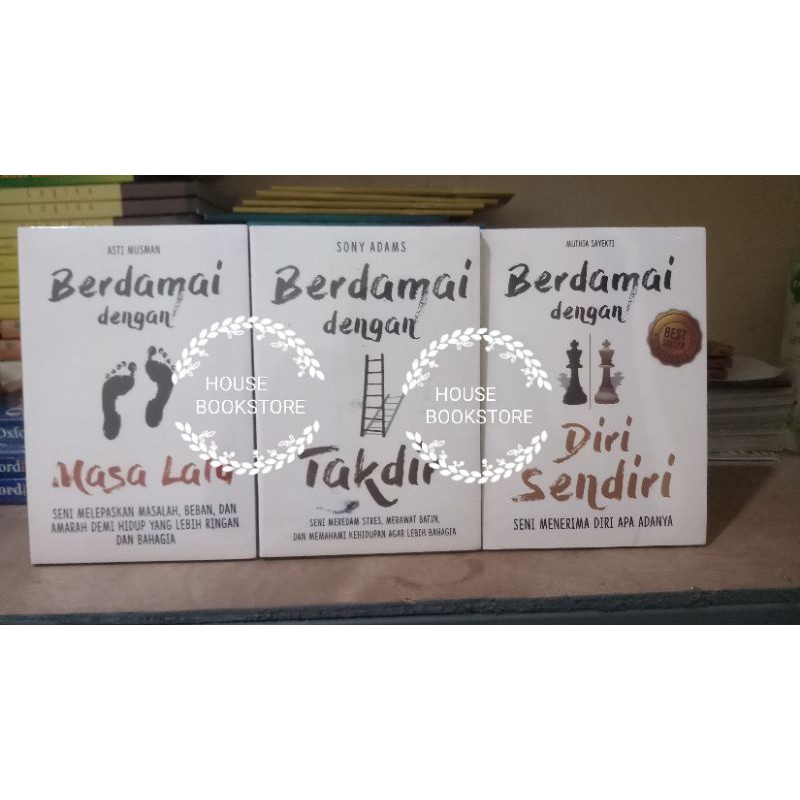 1 PAKET 3 NOVEL BEST SELLER MOTIVASI BERDAMAI KERTAS BOOKPAPER