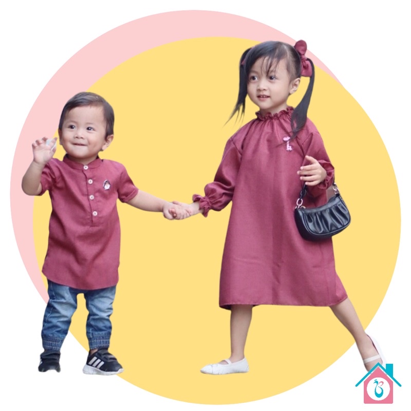 Dress Rembulan Couple Moms n Kids by Bestari