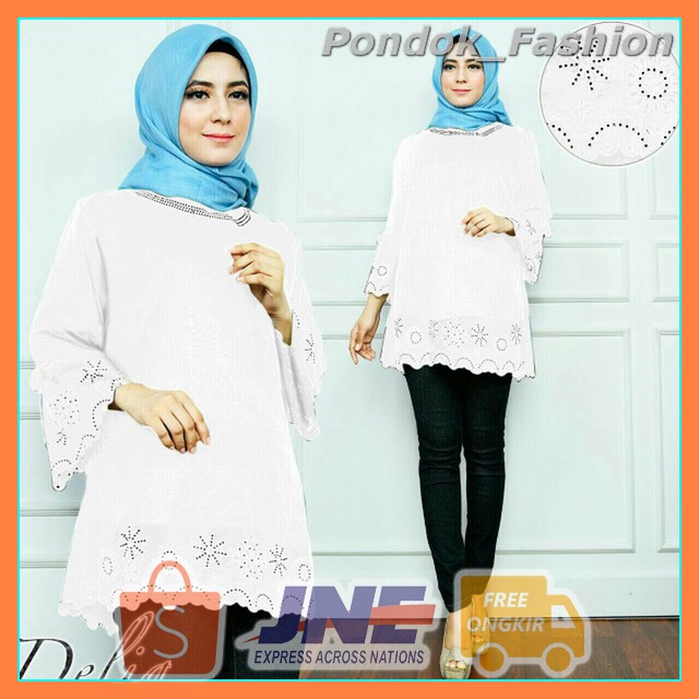 fashion muslim/dress/tunik/Hijab/blouse/brukat/dress muslim/gamis/gamis muslim/syari/maxi Delia