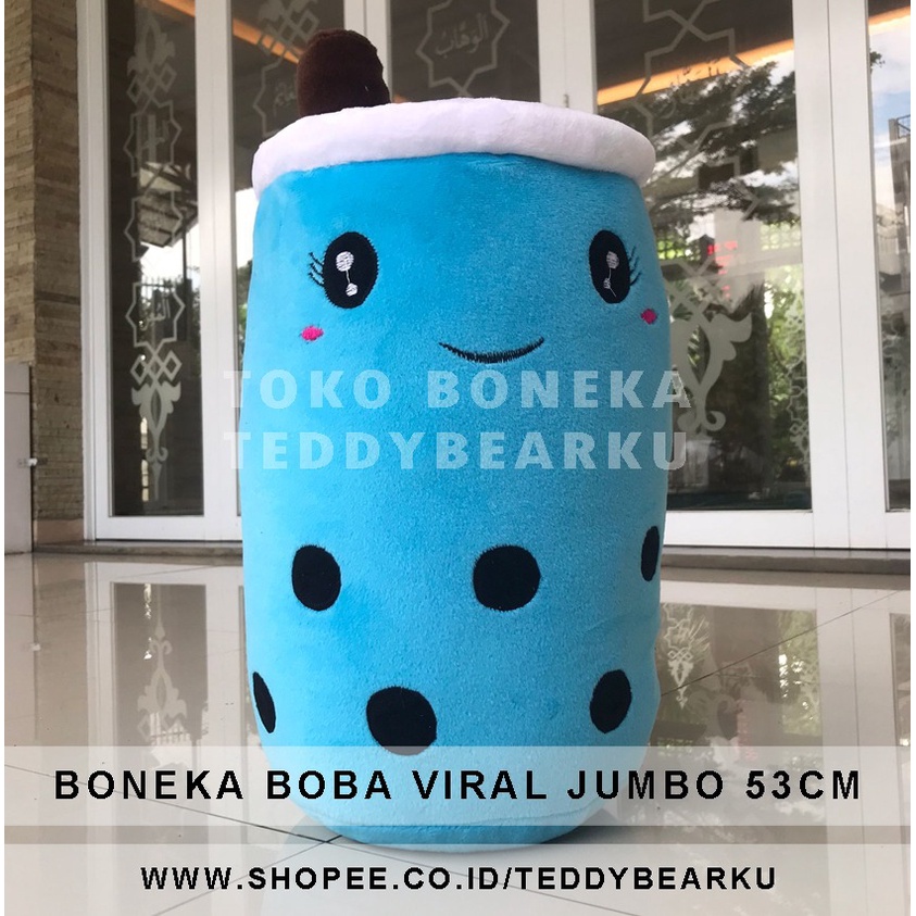 TERMURAH! BONEKA BOBA BESAR VIRAL GALON JUMBO 53CM VIRAL PRODUSEN LANGSUNG