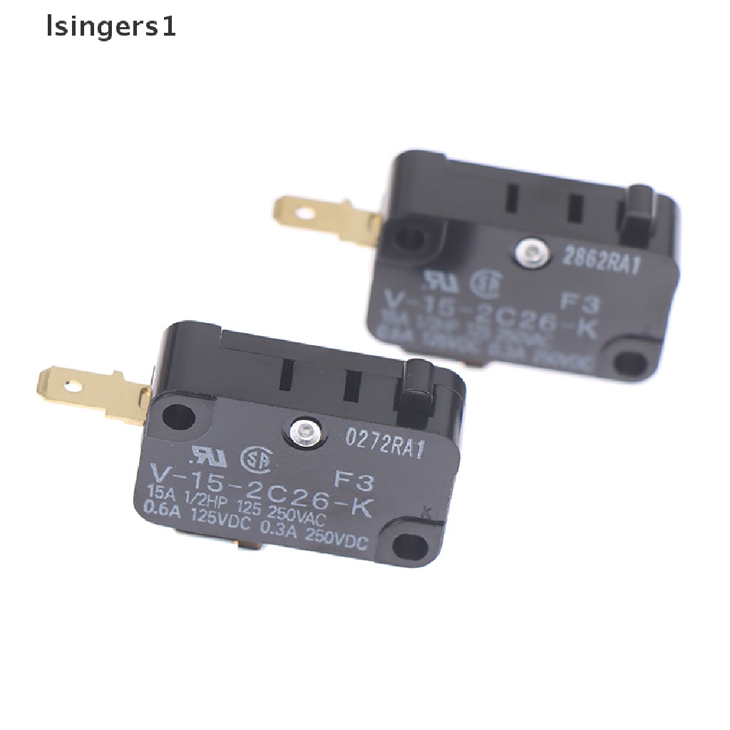 (lsingers1) 1pc Switch Micro Besar 2-Pin Tipe V-15-2C26-K (F3)