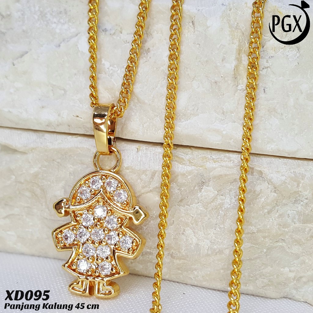 PGX Kalung Wanita Xuping Perhiasan Lapis Emas Aksesoris Fashion Premium - XD095