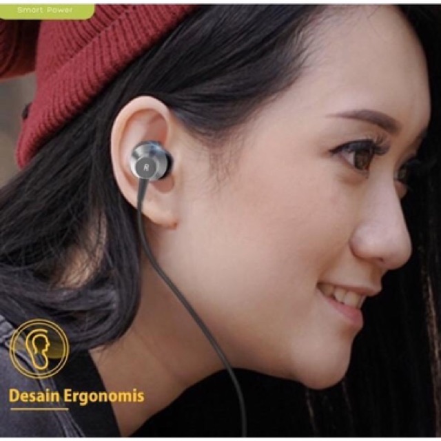 Hf Earphone Headset Robot RE240 Wook Original