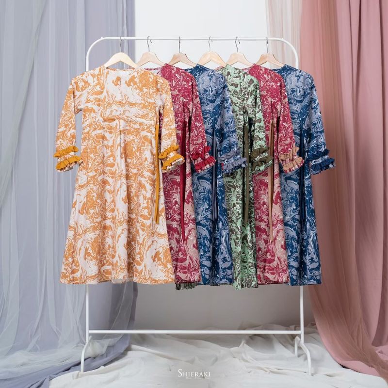 Gamis Corak Anak Dress Alenza By SHIERAKI INDONESIA