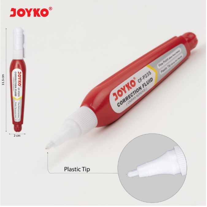 JOYKO TIP EX CORRECTION FLUID CF-P235 KERTAS ROLL MURAH TIPEX ATK STATIONARY CAIRAN KOREKSI PENGHAPUS CAIR TIPE X