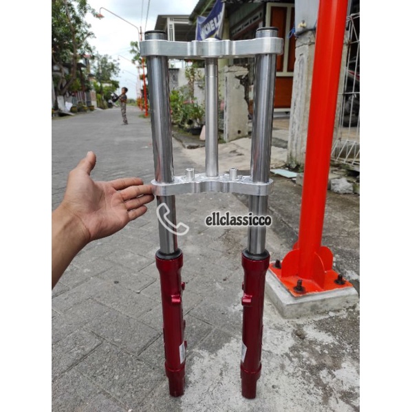 shockbreaker shock shok skok KYB zeto kayaba zeto shock kyb vixion set T segitiga BMRT aluminium alm