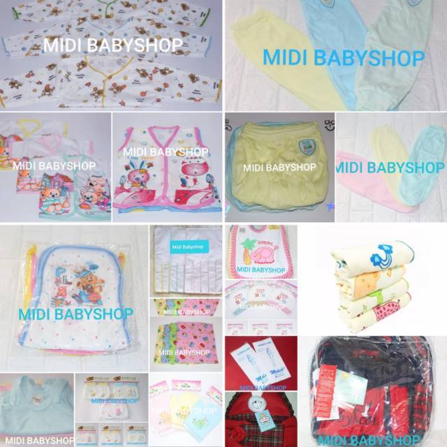 61 Pcs Paket komplit perlengkapan bayi baru lahir / newborn murah SNI