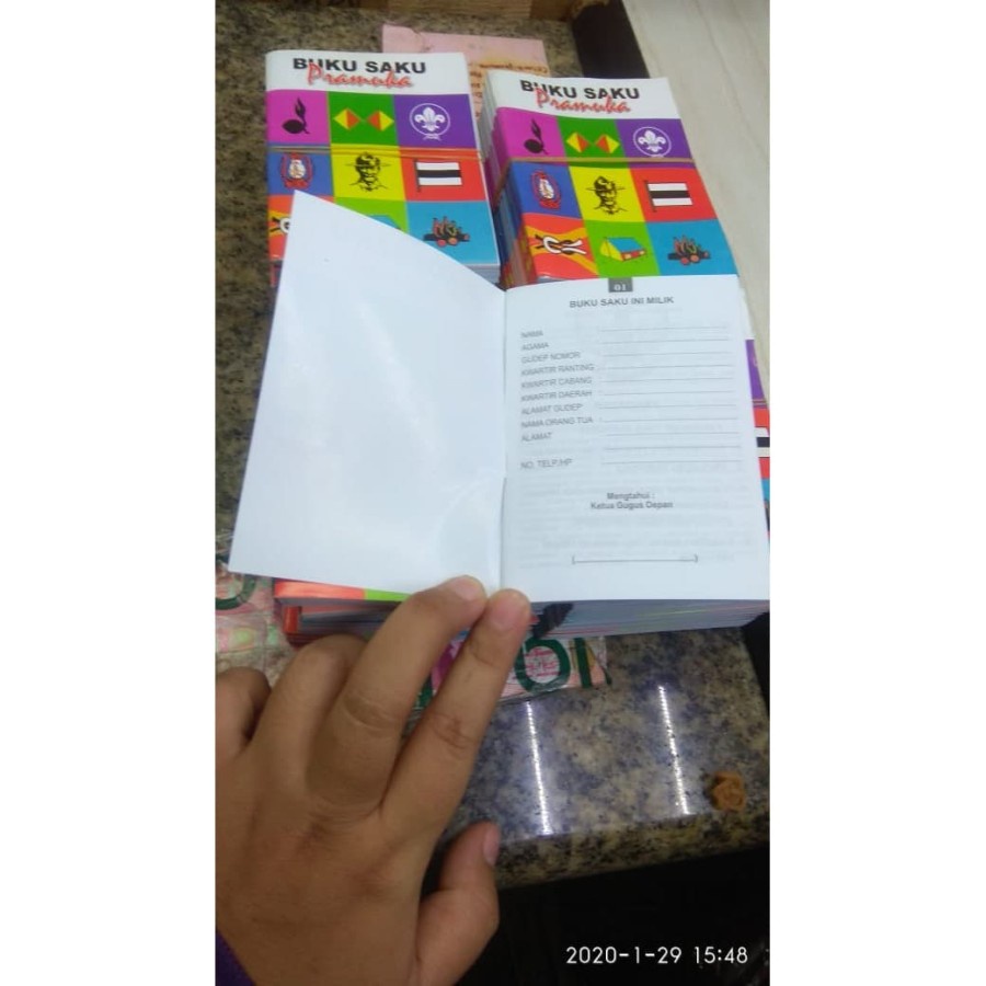 BUKU SAKU PRAMUKA KERTAS HVS 60MG TEBAL