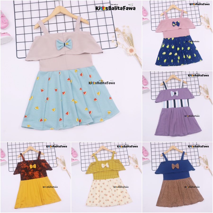 Dress Alinka uk Bayi 3-12 Bulan / Dres Sabrina Baby 6-12 Bulan Dres Pesta Baby Perempuan Gaun Babycinnamon