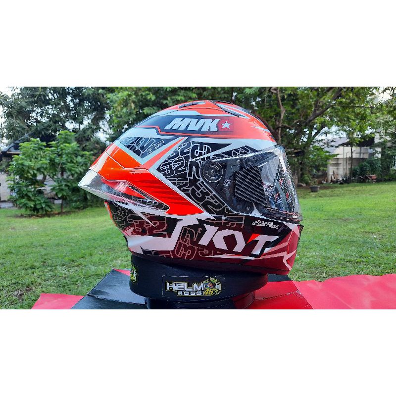 SPOILER 3D KYT NFR KYT NX RACE KYT NFJ - Spoiler KYT NFR 3D CLEAR BENING DAN HITAM