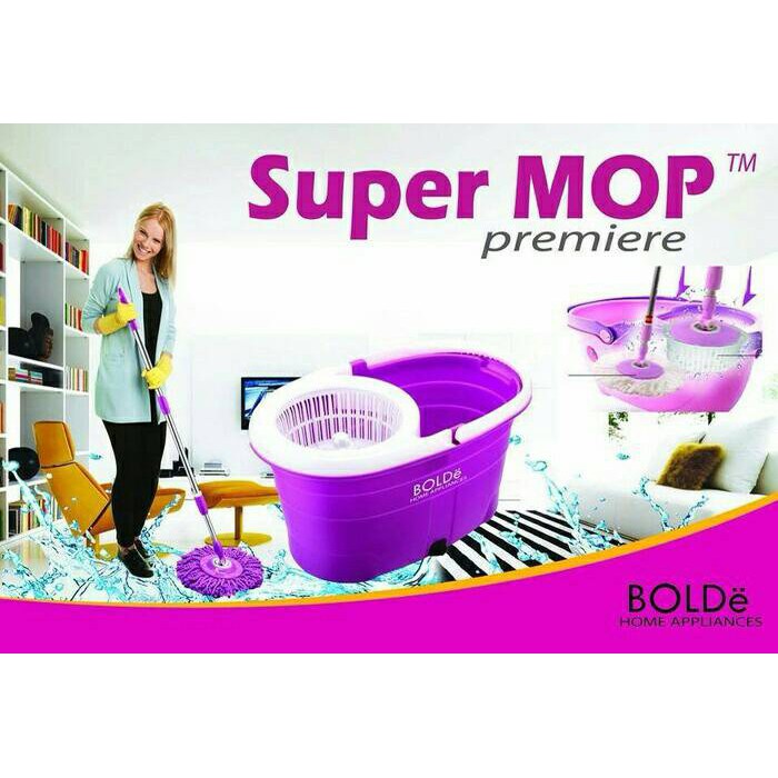 Bolde Super Mop Premiere Alat Pel Serba Otomatis Tangan Tetap Bersih