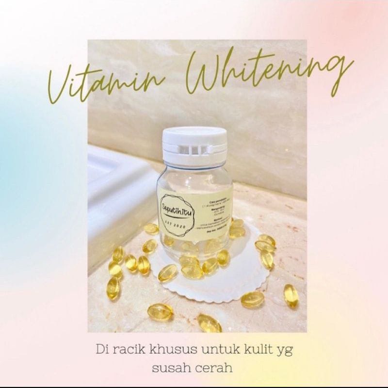 Terlaris Vitamin Whitening Seputih Itu / Seputih Itu Vitamin Whitening Ampuh Mencerahkan dan Melemba