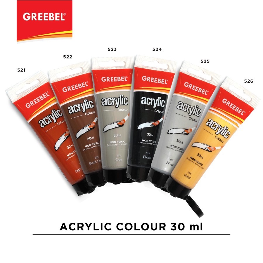 GREEBEL Cat Akrilik / Acrylic Colour / Acrylic Paint 30ml Per pcs