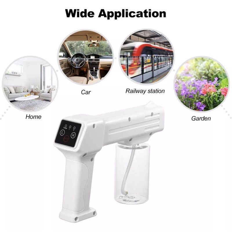 Nano Automizer Disinfectan || Nano Spray Gun Wireless uk 350ml dan 800ml