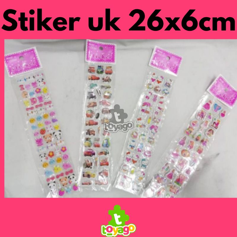 Stiker Emboss/Stiker Timbul Karakter 20pcs Grosir Murah (641)