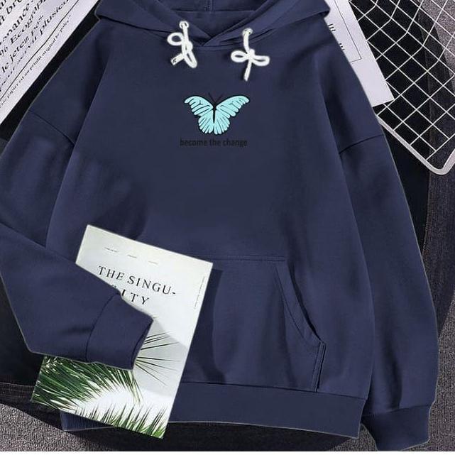 Zanah Hoodie Butterfly Sweater Hoodie L XL XXL Gaya Korean Style Motif kupu kupu ✓