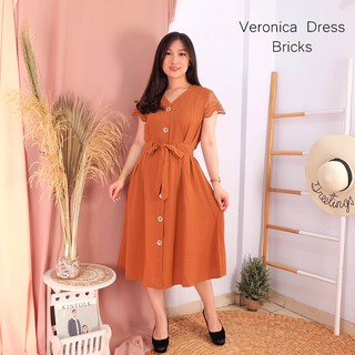 Hasil gambar untuk Veronica Dress Casual Terusan Santai Fashion Wanita