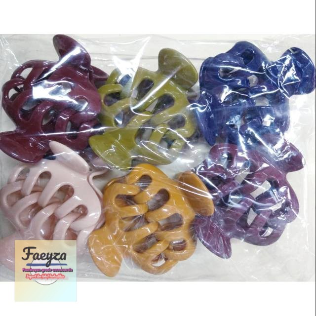 Aksesoris rambut 12 PCS kep lima gigi.