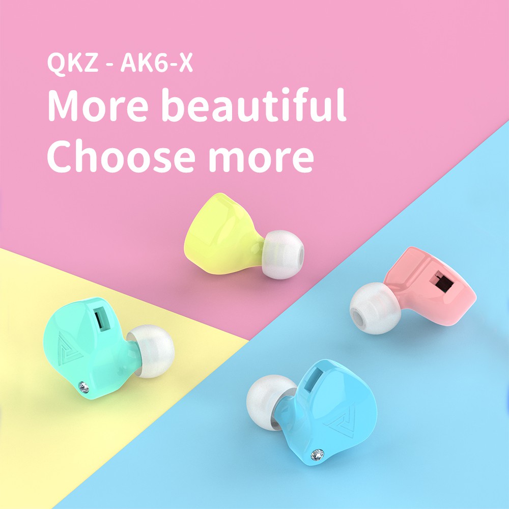 [Dikirim dari Jakarta] QKZ AK6 X Colorful Earphone dengan Mic AK6X