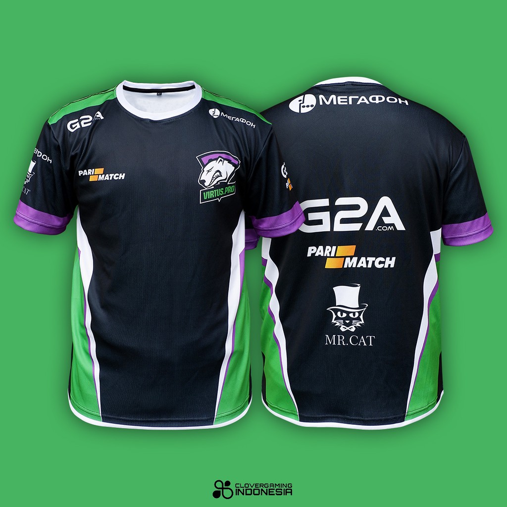 Jersey Team Virtus Pro Green - Premium Apparel Team Gaming