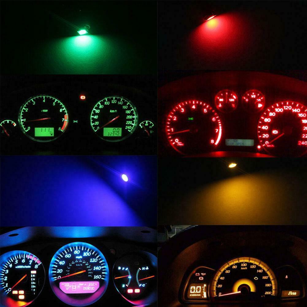 Lampu LED T5 5050 1SMD LED Bulb DC12V Indicator Light Dashboard Speedometer Motor Mobil Panel AC